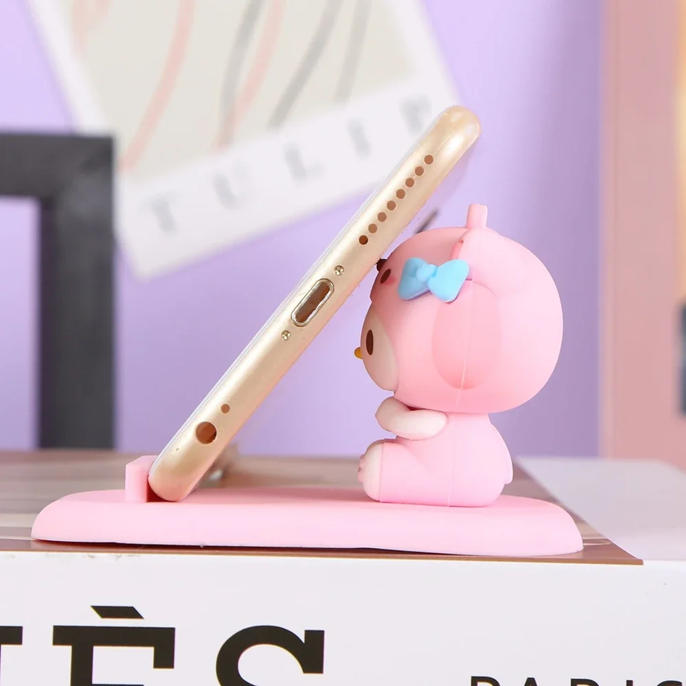 حامل هاتف محمول جديد من الرسوم المتحركة Sanrio بجانب السرير، قطعة أثرية خاصة، حلي صغيرة لطيفة ثلاثية الأبعاد متاحة