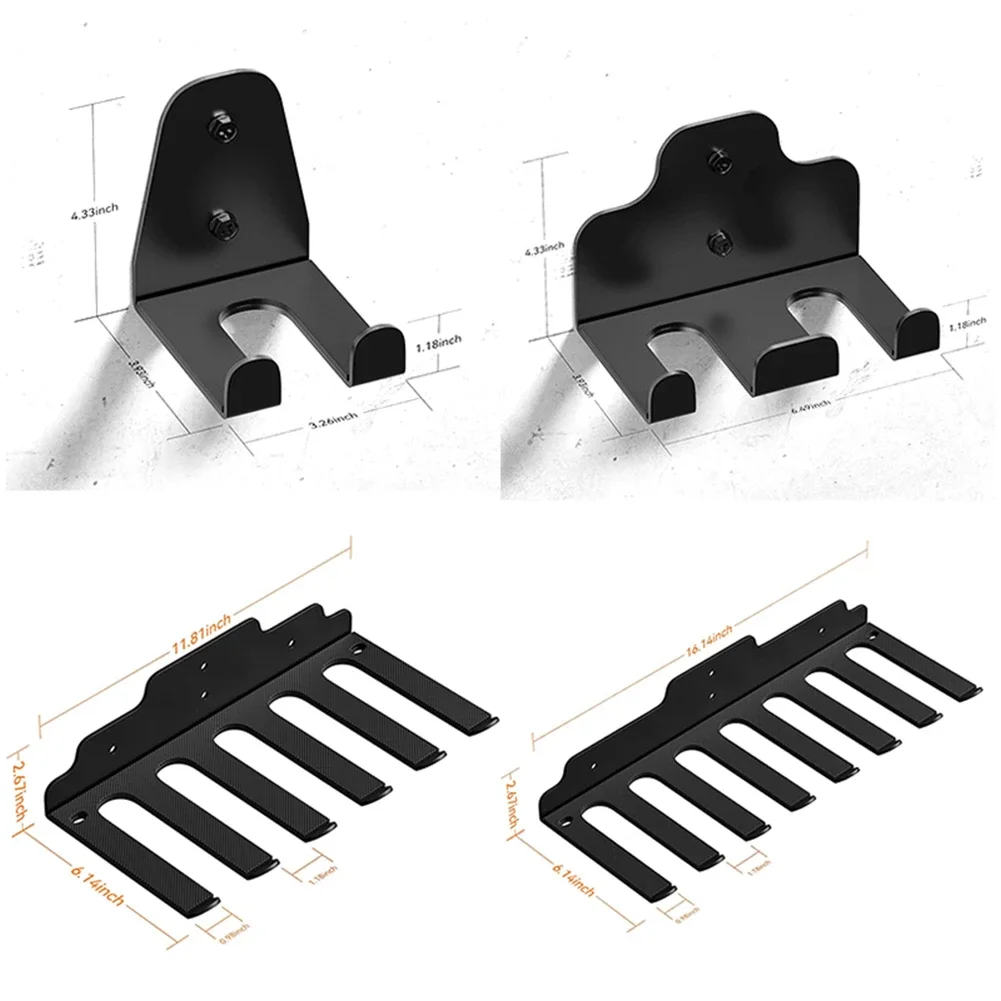 

Wall Mounted Fitness Gear Organizer Multi Purpose Barbell Rack for Efficient Storage of Barbells and Dumbbells