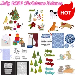 July 2026 Christmas Snowflake Floral Tree Metal Cutting Dies Clear Stamps Stencil Hot Foil for DIY Making Card Scrapbook Craft