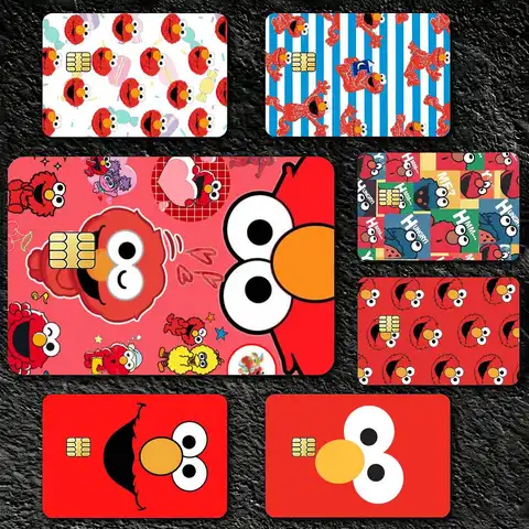 E-ElmoS Red Decorative Waterproof Film Skin Cover Credit Card Stickers Debit Front Bank Bus Pass