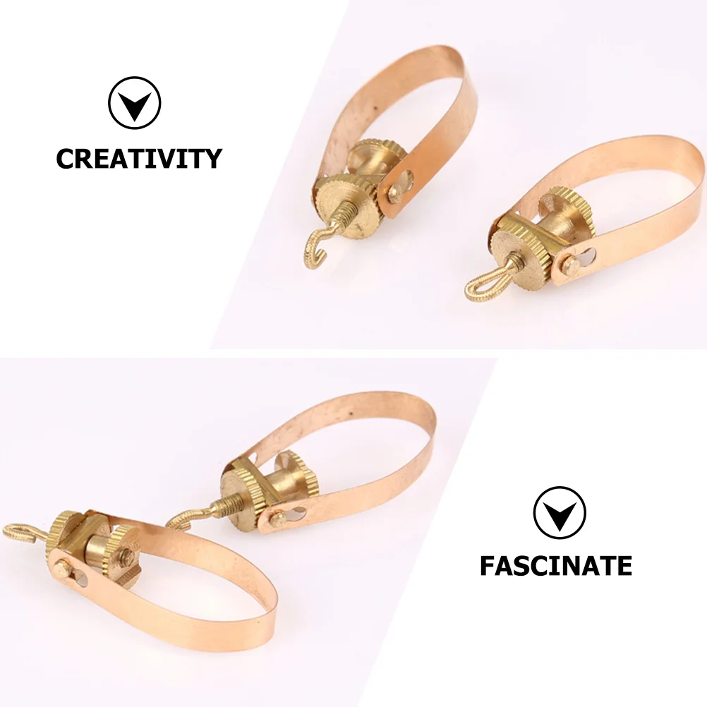 

4Pcs Erhu Copper Qianjin Metal String Adjusters Precision Fine Tuners for Easy String Adjustment Long-Lasting Erhu Parts
