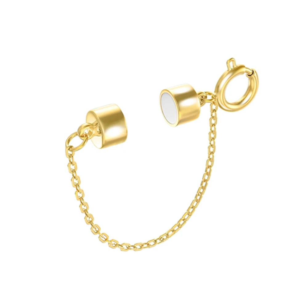 5Pcs Magnetic Bracelet Clasps and Closures with Safety Chain Never Fall Bracelet Extender Converter Magnetic Clasps for Women