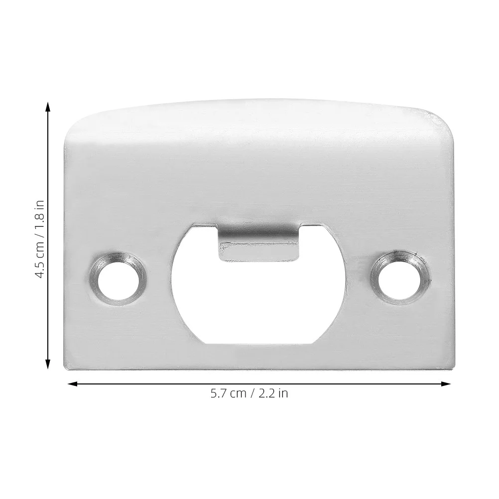 2개입 1-58인치 앞문 보강판 고강도 변형 없음 데드볼트 커버 스테인리스 스틸 홀 필러
