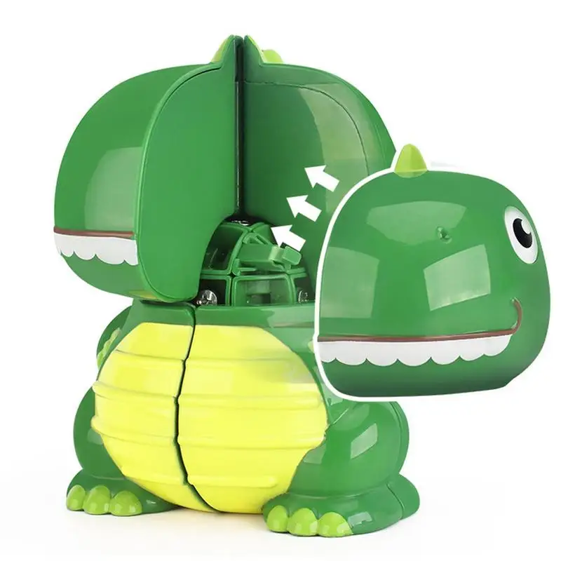 Cube magique de vitesse irrégulier de dinosaure créatif pour enfants, jouets d'illumination, entraînement cérébral, animaux de dessin animé, cadeau d'anniversaire