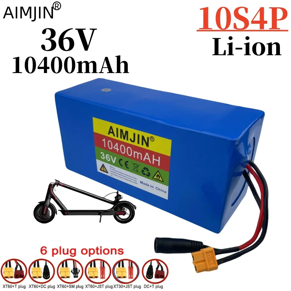 10S4P Electric Scooter 10400mAh 36v Lithium Battery 18650 battery pack 36V 10.4Ah Electric Scooter Electric Scooter Battery