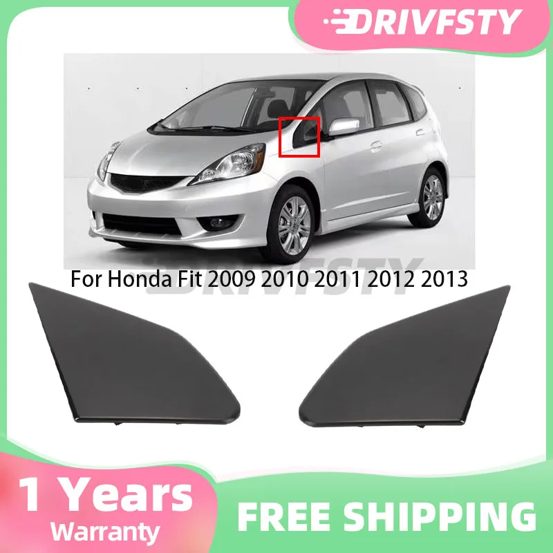 

75495-TF0 Auto Exterior Front Door Garnish Cover Panel Front Window Glass Plate Trim Cap for Honda Fit 2009 2010 2011 2012 2013