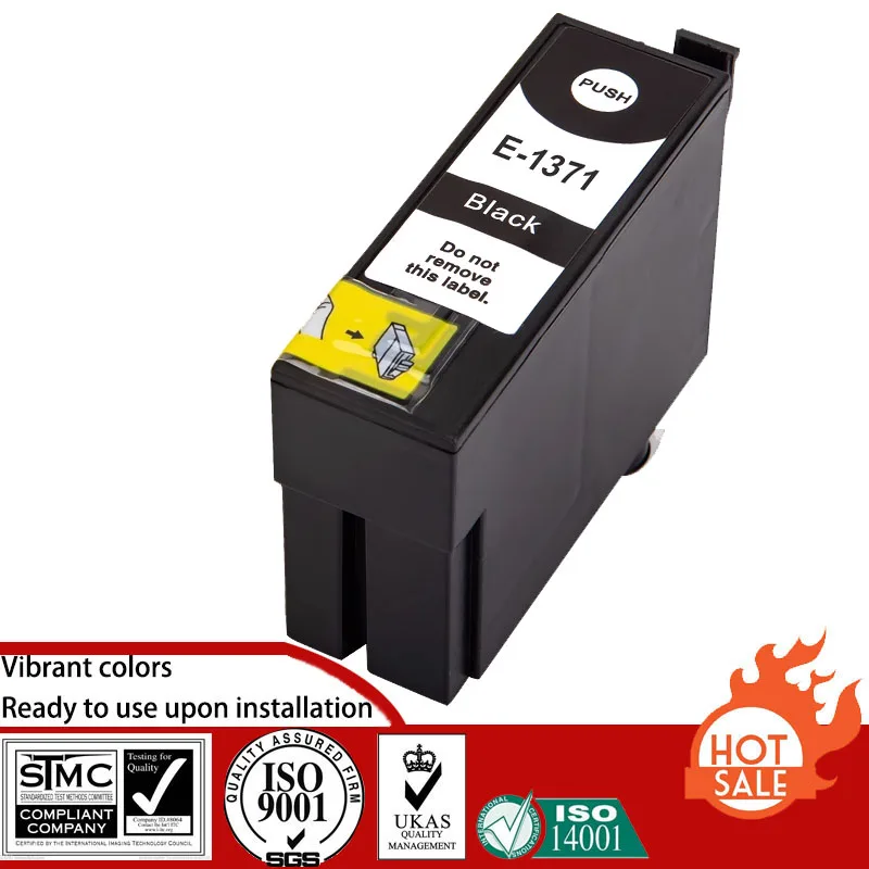 

Совместимый картридж для Epson T1371 1371 T-1371, подходит для Epson K100/K200/K300/K105/K205/K305