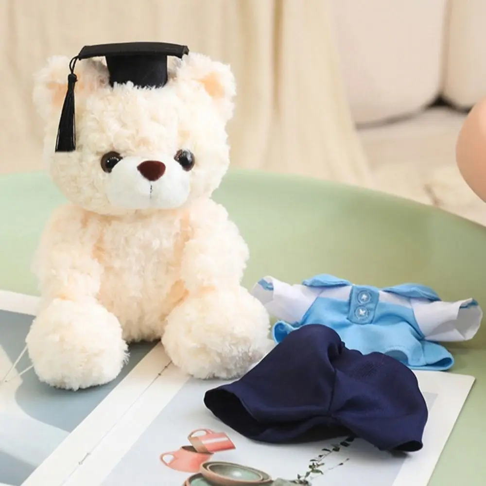 

Мягкая кепка доктора, кукла-медведь для выпускного, мультяшная мягкая кукла, медведь бакалавра, 23 см, сидящий мишка, игрушки