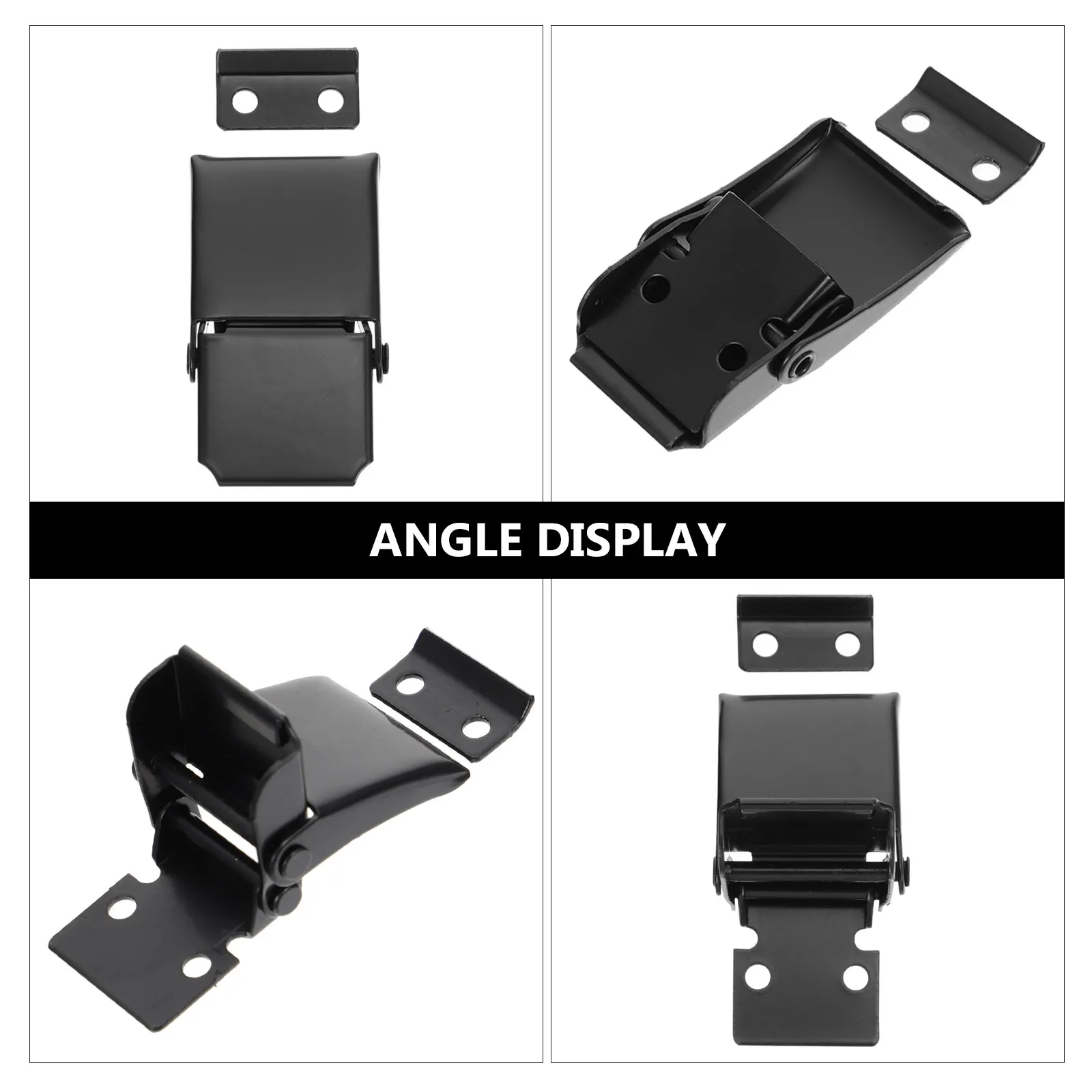 

2Pcs Hasp Latch Steel Buckle Tools Box Case Lock Buckle Draw Toggle Cabinet Storage Case Catch Steel Spring Loaded Toggle Latch