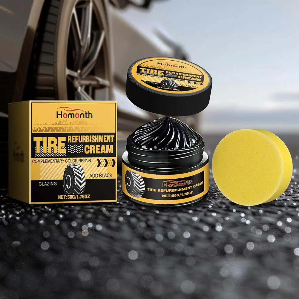 Tire Shine Coating Tyre Gloss Hydrophobic Sealant Wax Agent Long Lasting Maintenance Tire Cleaner Refurbishing Agent