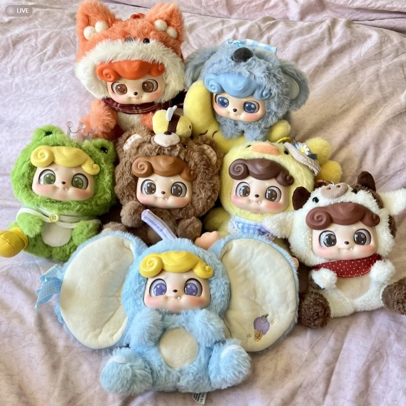 

new genuine QKid qbao Animal Preschool Series Blind Box Kawaii Fluffy Vinyl Collection mystery box Decor Pendant customized Gift