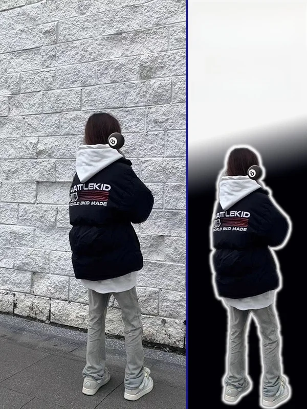 

Winter Thiened Retro Sle Printed Bread Coat Women's plus Size Cotton Jaet Stand Collar Warmth Outerwear Casual Commute