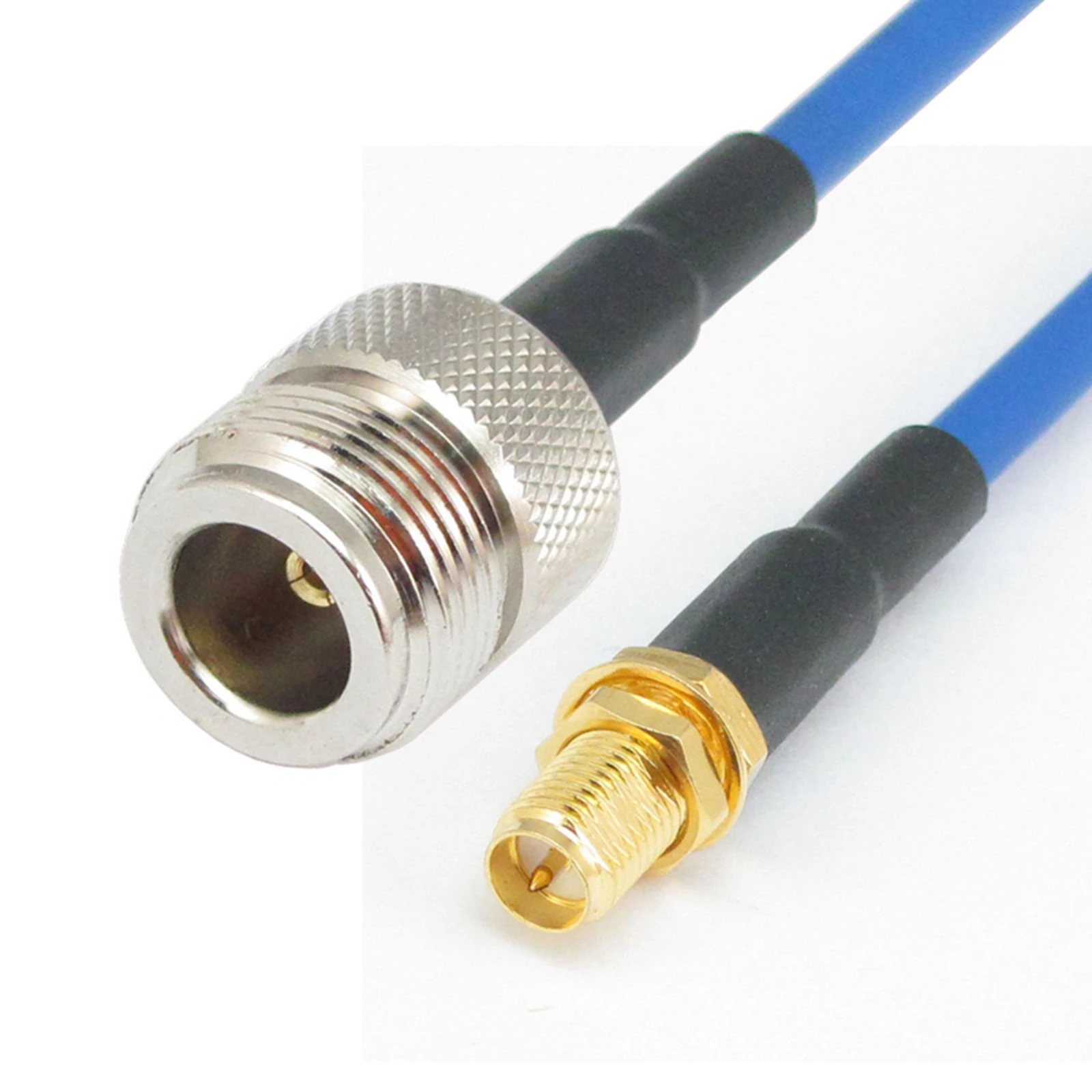 

N Type Female Jack to RP-SMA Female Jack RF Semi Flexible Low Loss Coaxial Cable Lot RG402