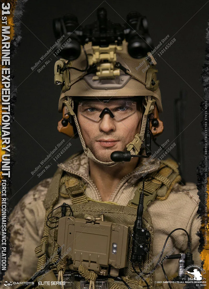 DAMTOYS DAM 78088 1/6 escala coleccionable 31st Marine Expeditionary UnitForce reconocimiento pelotón soldado masculino figura de acción