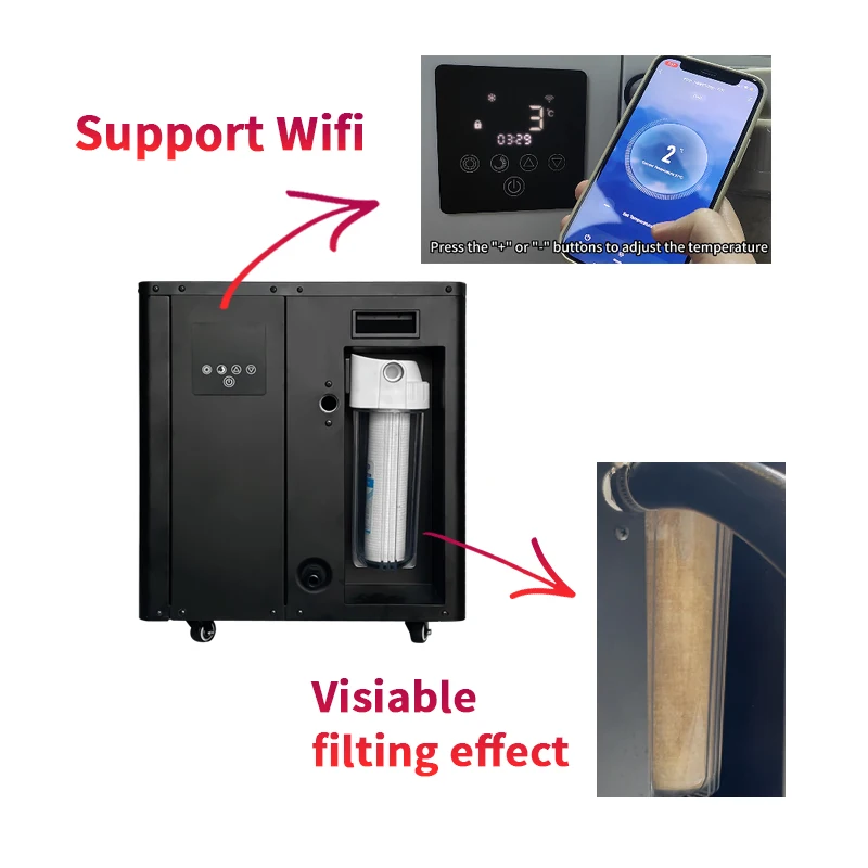 

1HP Water Pump Ozone Filter Cold Plunge Tub Chiller Sports Water Chiller for Ice Bath