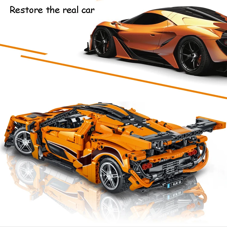 1397 قطعة مورك الأصلي الفني سوبر سباق السيارات اللبنات نموذج عدة الطوب لعب للأطفال الأولاد هدايا 023011 #4