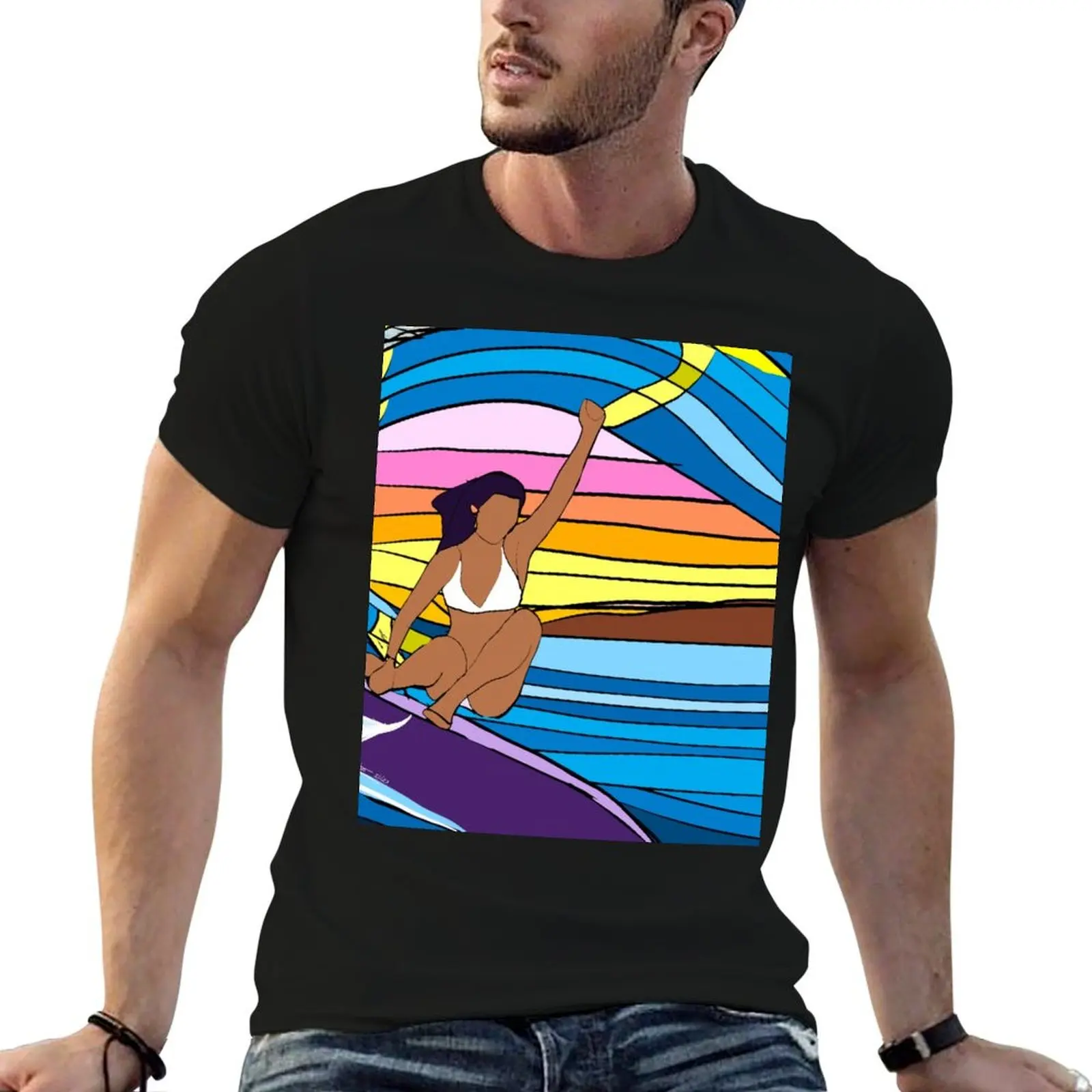 Camiseta Waimea Roller Coaster Ride, camisetas estampadas para hombre, camiseta de diseñador, camiseta personalizada