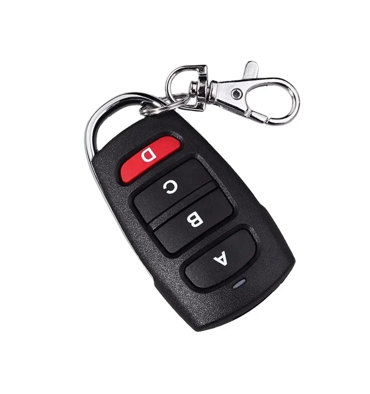 ABCD زر لاسلكي RF التحكم عن بعد 433 ميجا هرتز بوابة كهربائية باب المرآب مفتاح تحكم عن بعد فوب المراقب المالي