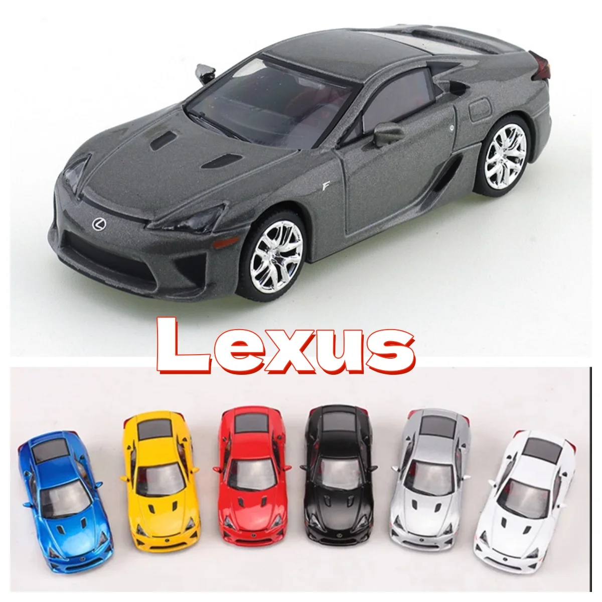 DCT 1/64 Lexus LFA  Diecast Automotive Model Ornaments Cas Toys Gift Decorations