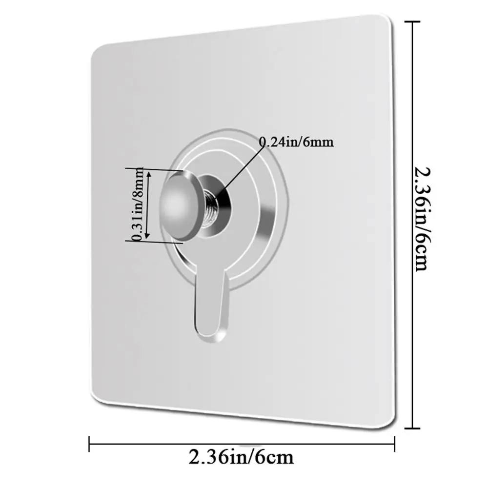 10 szt. Plastikowe śruby do ścian, haczyki samoprzylepne, przezroczyste, bezszwowe, samoprzylepne haczyki ścienne, naklejki bez śladów.