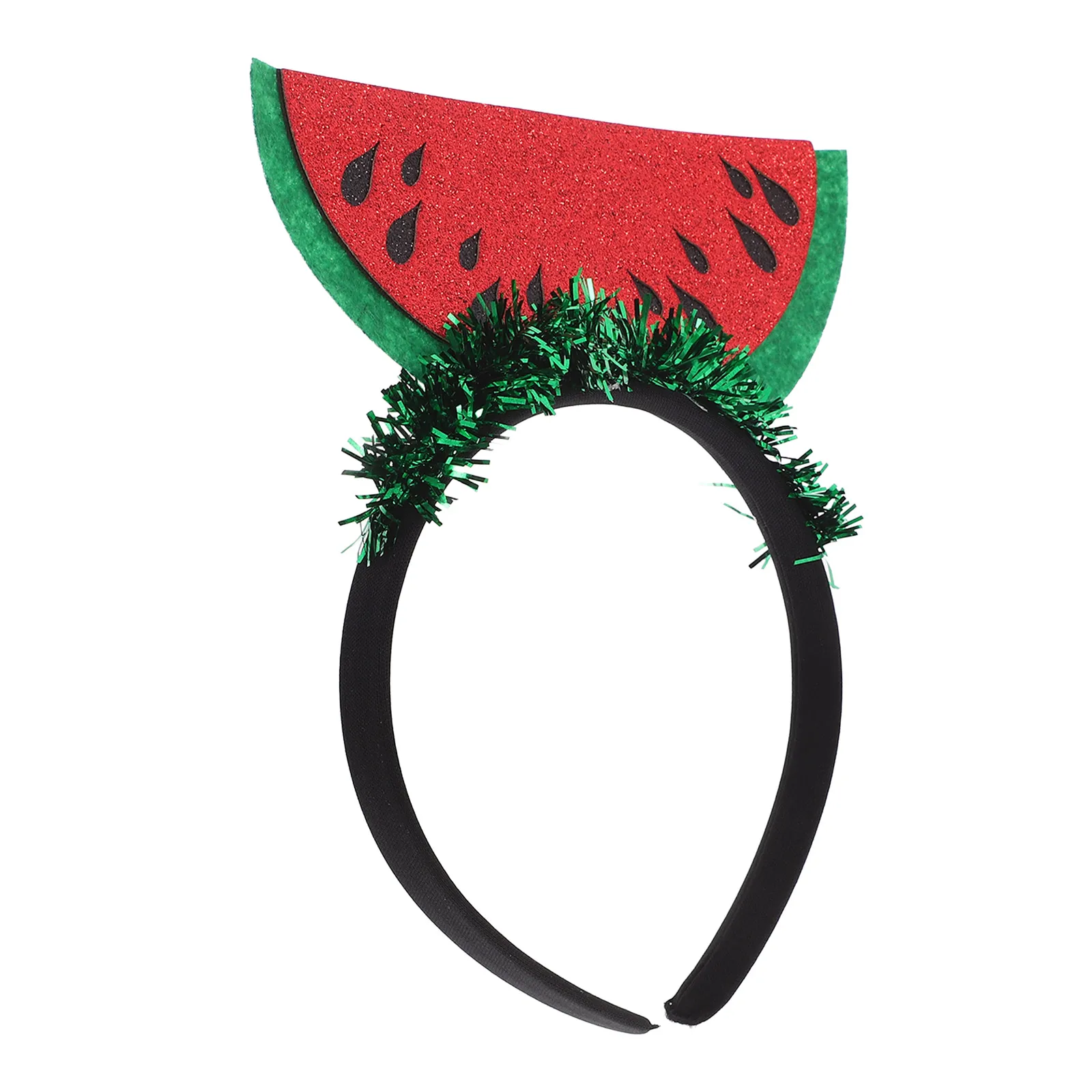 

Watermelon Headband Cute Fruit Hairband Elastic Sequin Hair Accessory For Party Photo Prop Festival Cosplay Hair Decoration