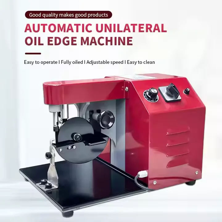 QK-304 Small Size Automatic Roller Oil Wallet Making Machine Leather Edge Paint Machine