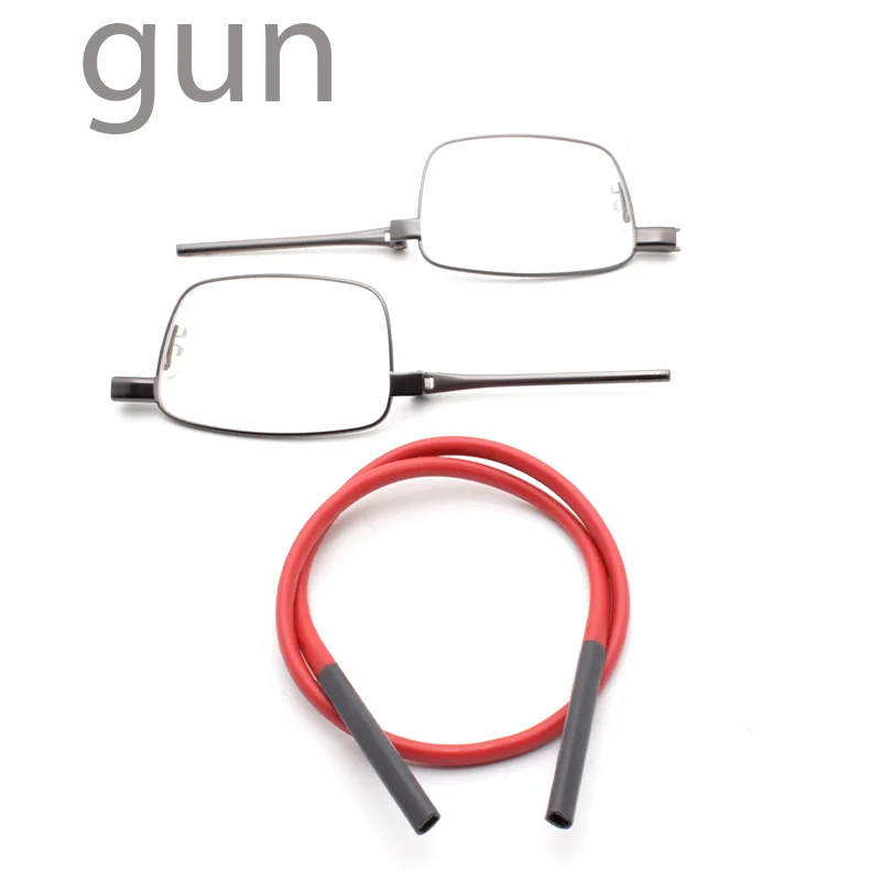 high-grade Alloy magnetic absorption hanging neck reading glasses for men and women portable magnet reading glasses