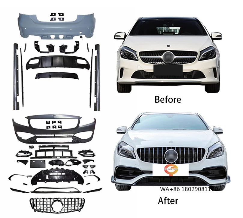 

Алмазная решетка переднего бампера для Mercedes CLA250 W176 Facelift, новое состояние, материал ABS, решетка CLA