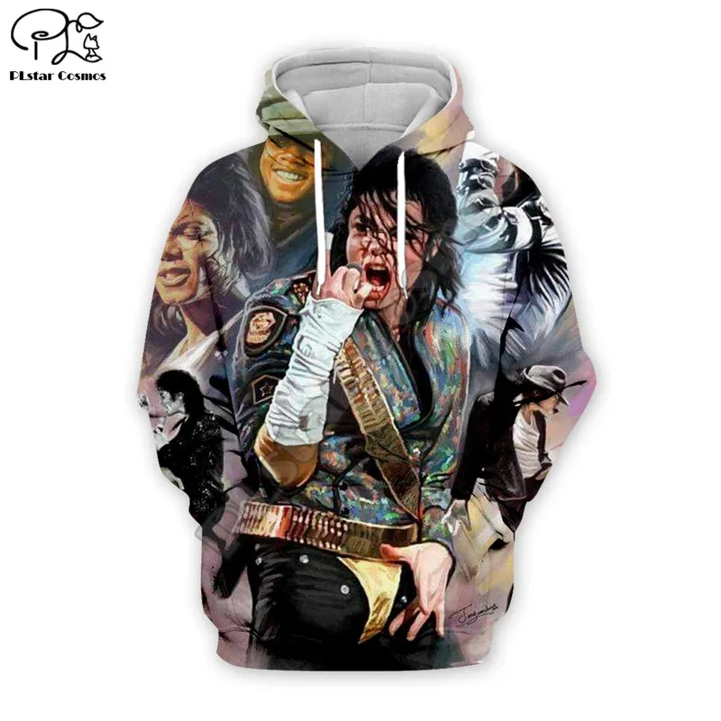 PLstar Cosmos Michael Jackson 3D Printed Hoodie/Sweatshirt/Jacket/Mens Womens hip hop apparel plus size XS-7XL