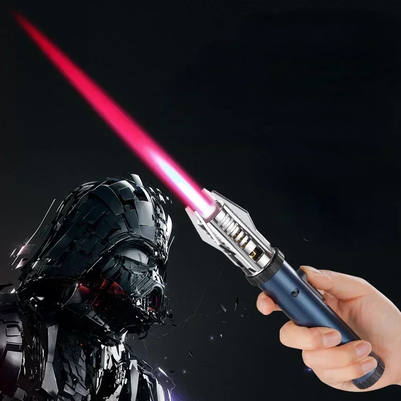 2024 360° Use Metal Outdoor Windproof Turbine Torch Jet Lighter Planet Lightsaber Butane Gas Lighter Gun BBQ Welding Cigar Tool