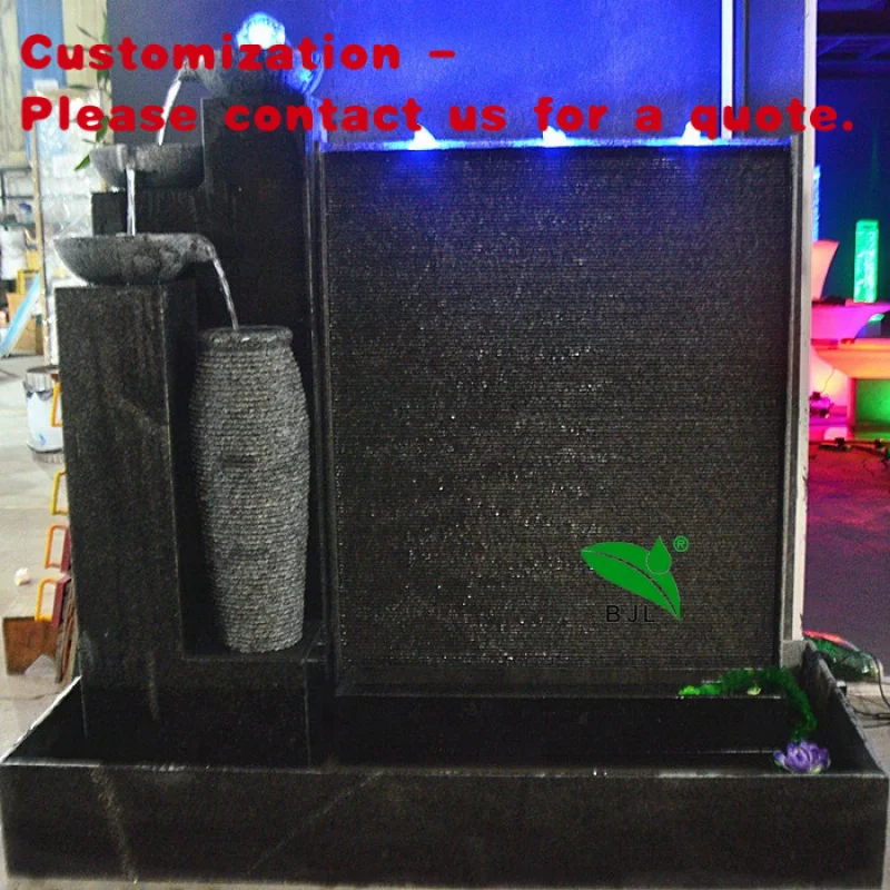 

custom.Hot Selling Outdoor Garden Decoration Feature Wall Fountain