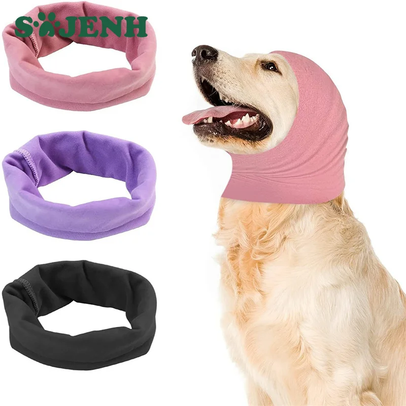 Dog Grooming Earmuffs Head Warmers Ear Muffs Neck Caps Noise Reduction Scarf Collar Pet Bathing Drying Anxiety Relief Covers