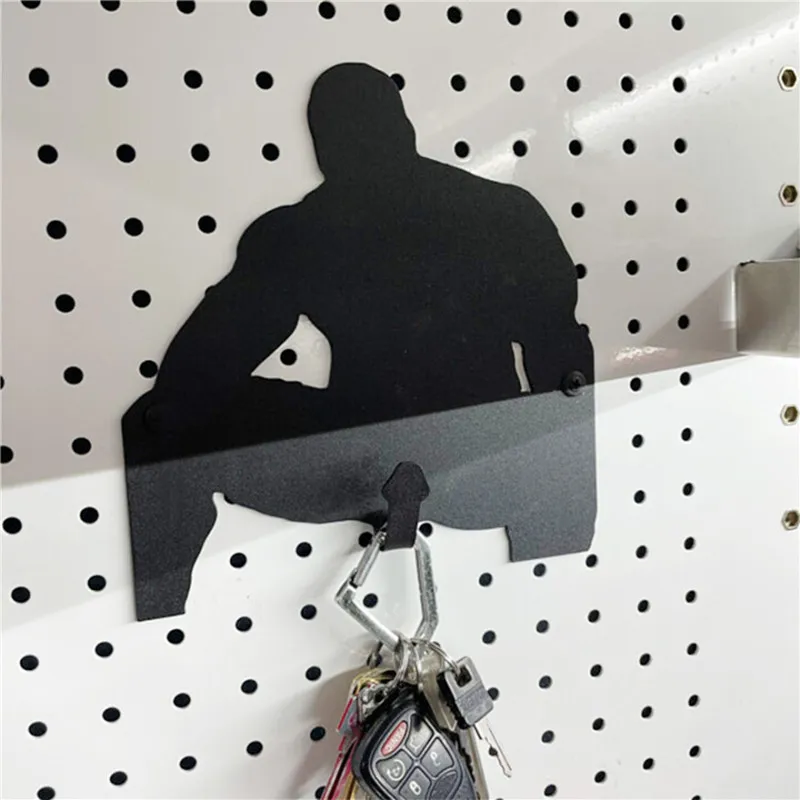 Metal Barry Wood Key Holder Hook Adult Funny Creative Wall Hanging Bedroom Door Decoration Hanger Keychain Bathroom Accessories