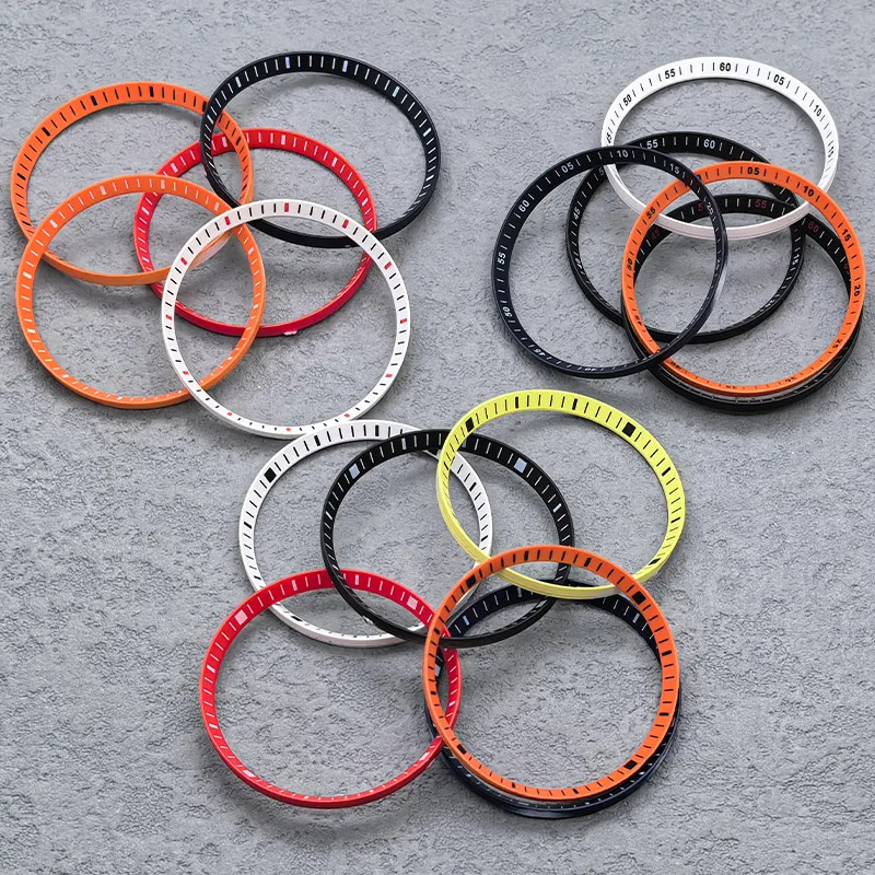 SKX007 Plastic Inner Ring NH35 NH36 Men Watch Parts Dia 30.5mm Watch Chapter Ring Fits SKX007 SRPD SKX009 Watch Case Repair Part