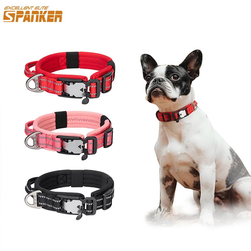 Pet Collars Nylon Puppy Collar Germany Magnetic Buckle Adjustable Strong Durable Neck Band Dogs Collars For Small Medium Dogs