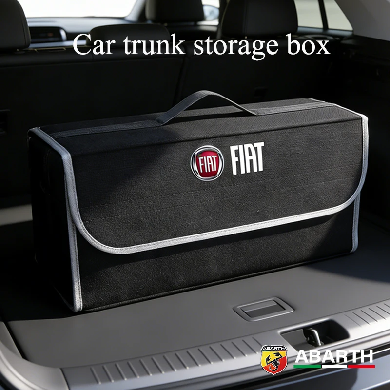 Caja plegable para guardar objetos en el maletero del coche, accesorios interiores para FIAT Abarth 500 Tipo FR Panda Argo Freemont Viaggio Bravo