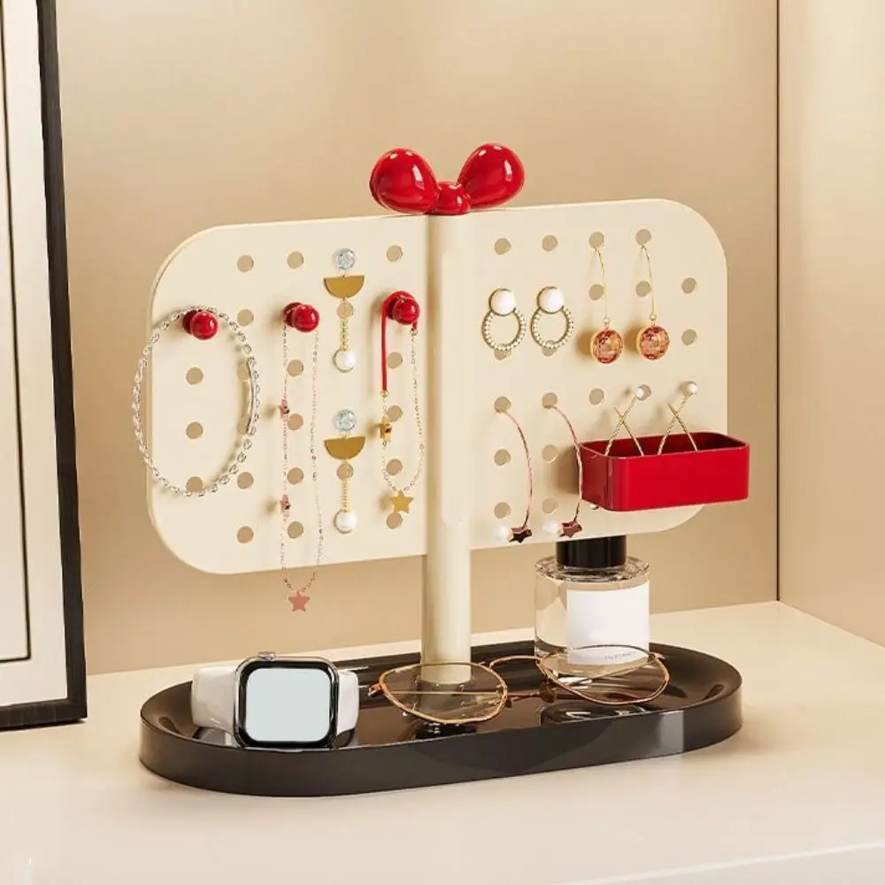 

Multifunctional Perforated Board Storage Rack DIY Adjustable Pegboard Organizer Simple Design Countertop Decoration