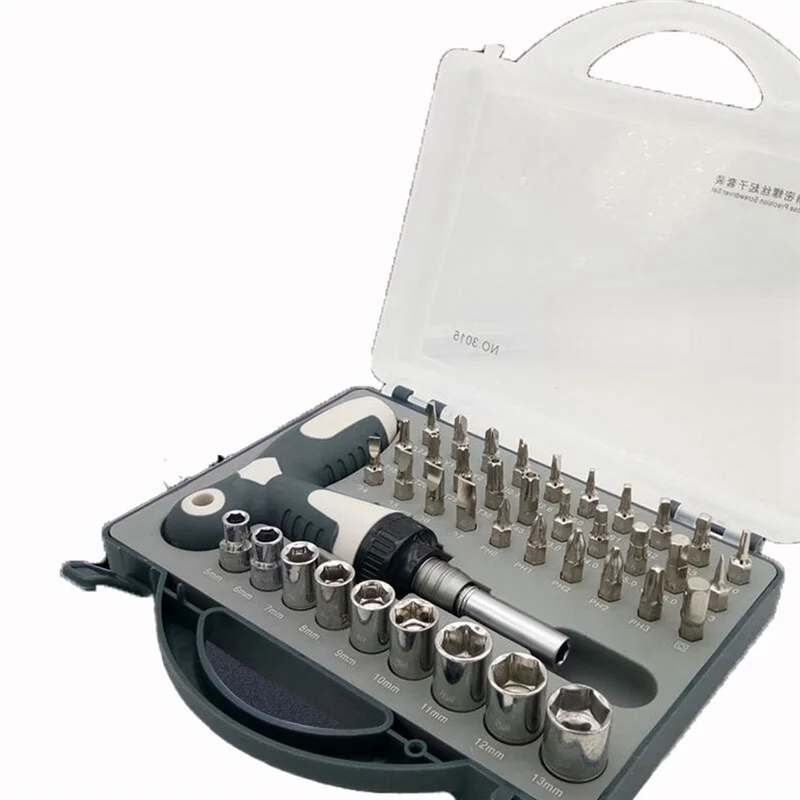 

N10R-1Set 41-In-1 Screwdriver Set Eleven-Character Vanadium Steel Ratchet Dual-Purpose Screwdriver Set Chrome Vanadium Steel