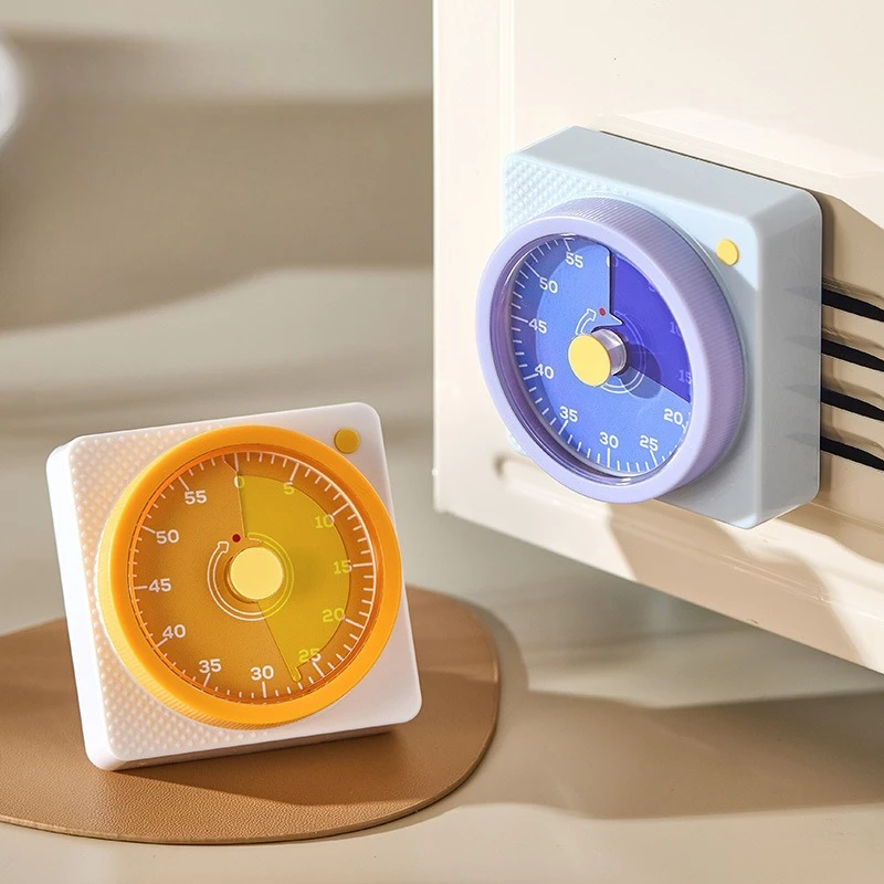 60-min Mechanical Kitchen Timer - Strong Magnetic Back 70db Loud Alarm for Cooking Baking Classroom & Office Use