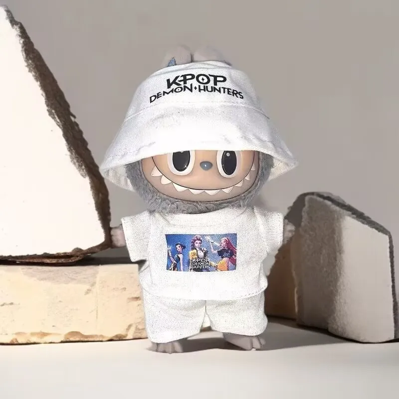 

Набор высококачественной одежды для куклы Лабубу 17 см в стиле K-Pop Demon Hunters: шляпа, милые мультяшные декоративные аксессуары, рождественский подарок, игрушка