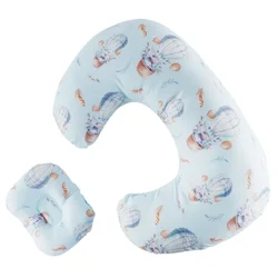 Multifunctional U-shaped Pillow Velvet Cotton Printed Sets Nursing Pillow Breastfeeding Comfortable Waist Support Pillowcase