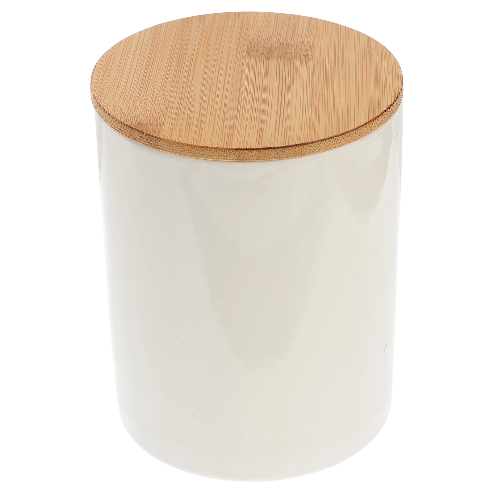 

Ceramic Airtight Food Storage Jars Wooden Lid Containers Sealing Canisters Kitchen Tools Tea Leaf Holder Practical