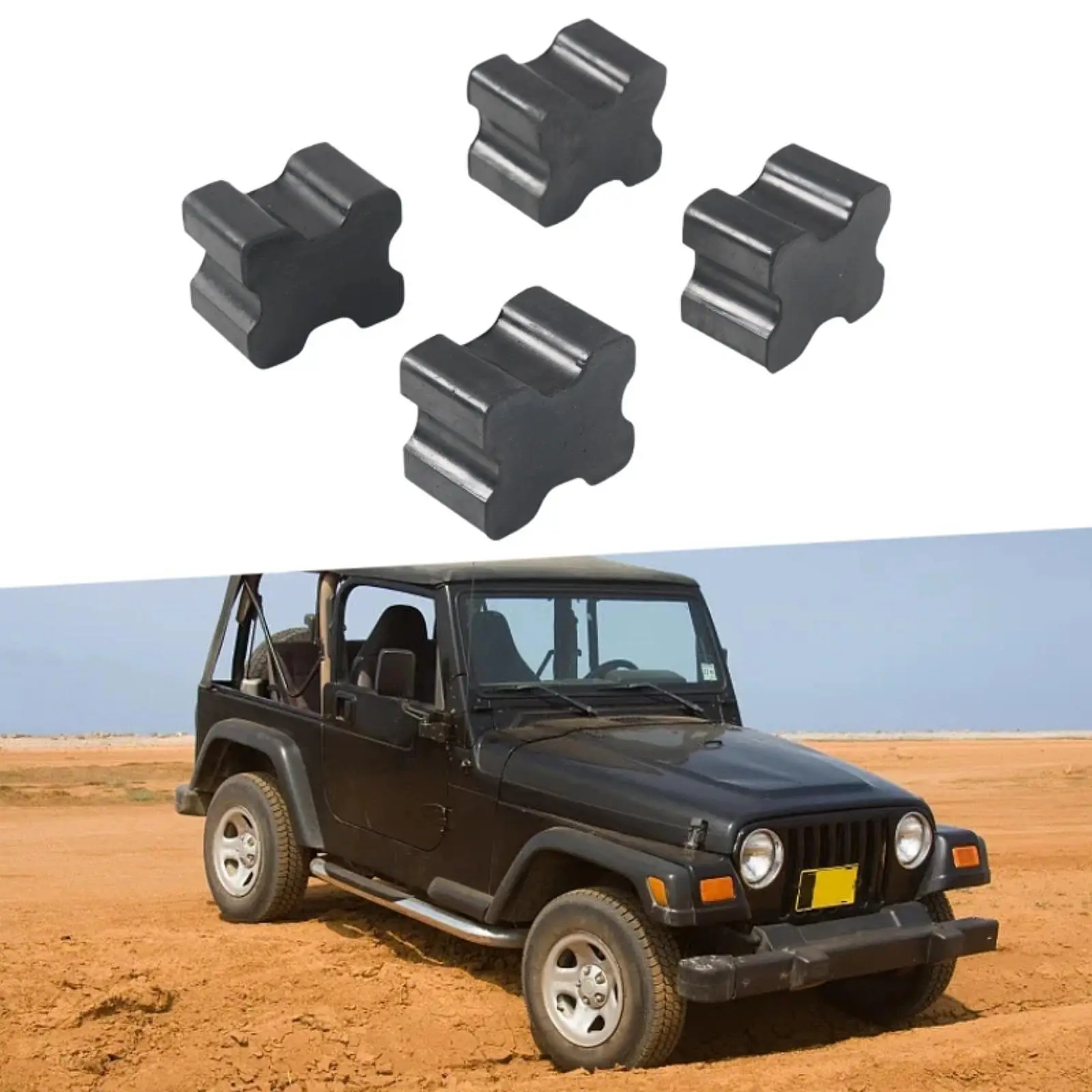 4 Pieces Car Coil Spring Spacers Coil Spring Booster Kit Black Heavy Duty Spiral Spring Cushion Rubber Coil Spring Spacers