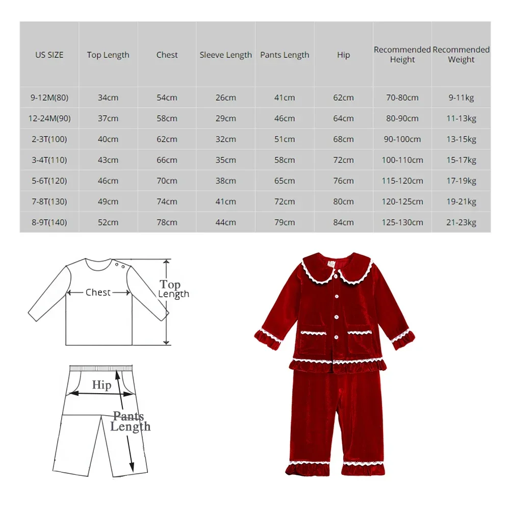 2024 Kids Christmas Costume Custom Red Velvet Print Overalls Family Match Boy Girl Robes Dress Suit First Xmas Gift Clothes