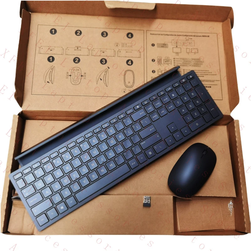

D US 2.4G wireless Bluetooth dual-mode charge keyboard mouse set for HP HSA-P009K