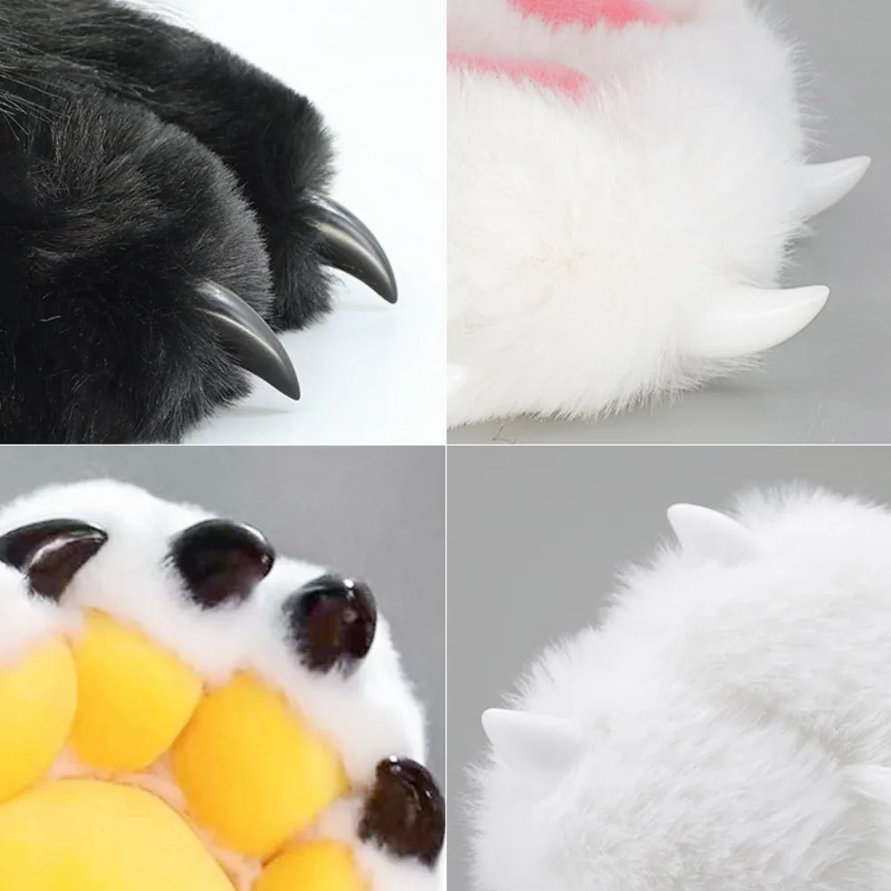 Cos Dropping Glue Fursuit Claws Nails Resin Animal Nails Cosplay Props Artificial DIY Accessories 8P/Set