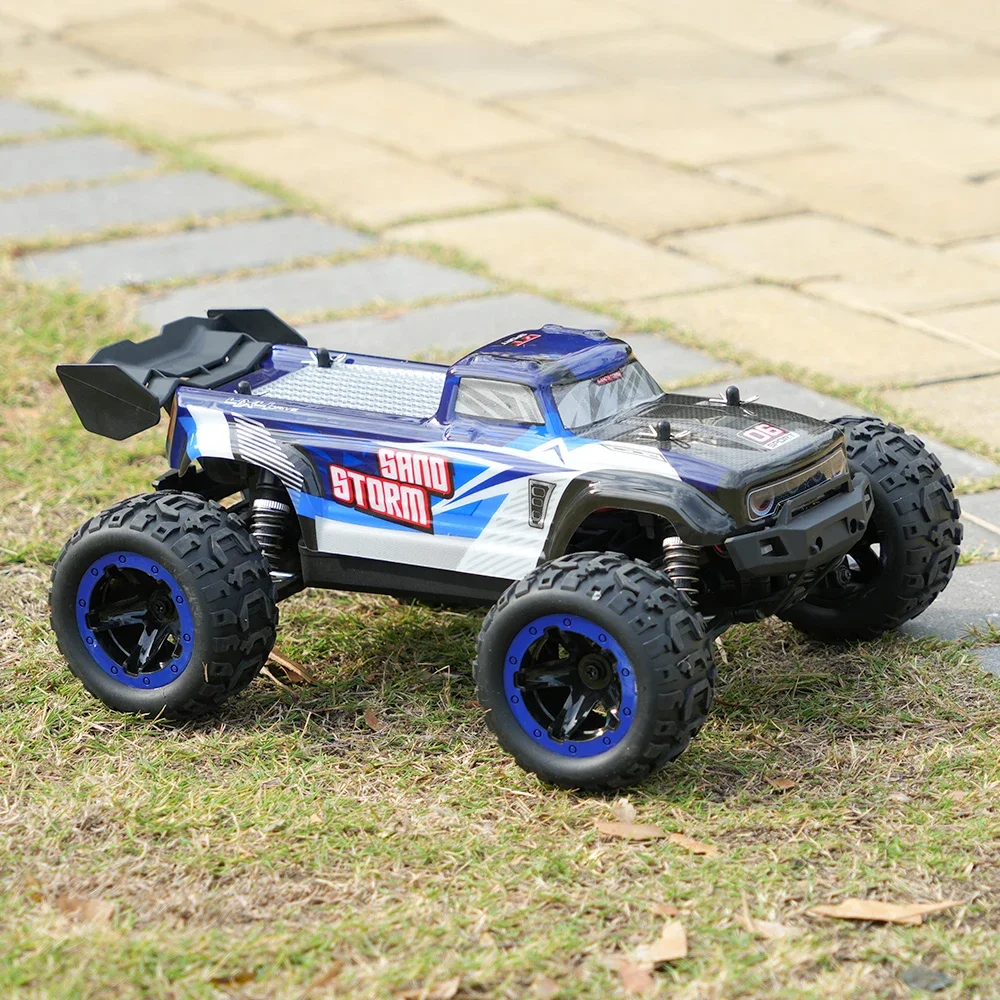 Veículo off-road RC com motor de escova, brinquedo azul do carro de escalada, controle remoto, 40 kph, 1/16 4WD, 785-6