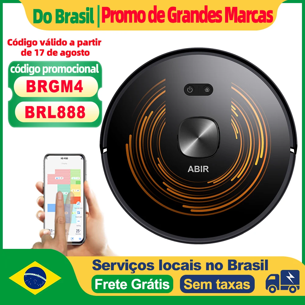 Robô aspirador de pó abir x9, lidar a laser, sucção 6500pa, limpeza uv, mapa de vários andares, área restrita por aplicativo, esfregão seco e molhado para casa inteligente