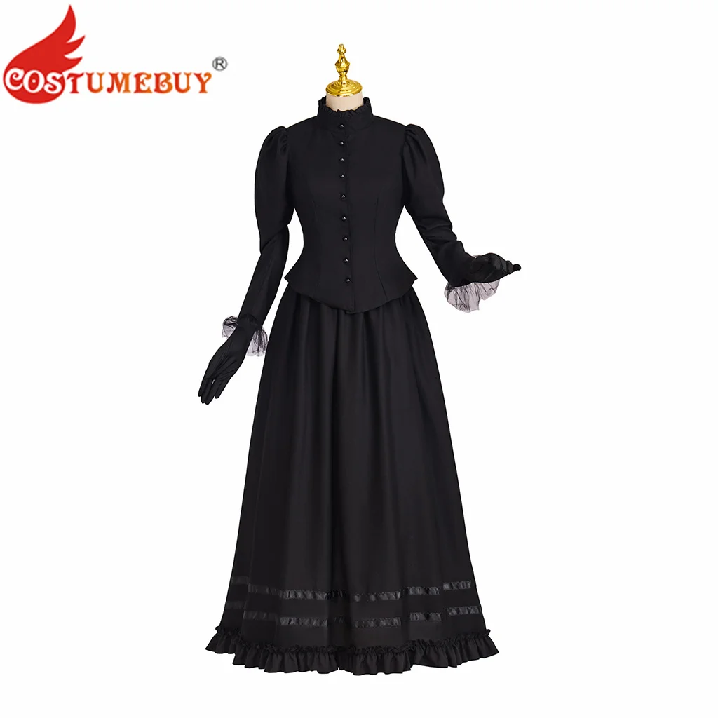 Victorian Edwardian Ball Gown 1910s Edwardian Cocktail Party Dress Medieval Gothic Retro Costume Renaissance Dress