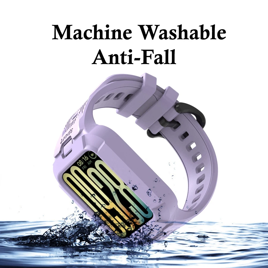 2-in-1 Strap+Case for Xiaomi Mi Band 8/9/10 Pro Smart Watch Sport Strap Wristband for Mi Band 8 9 10 Pro Bracelet Accessories view 2